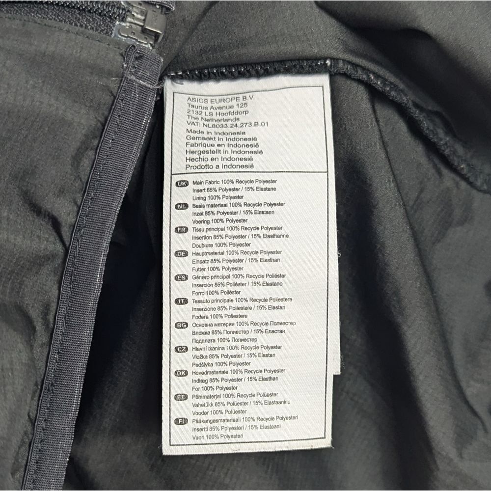 Asics Windbreaker Running Pullover Jacket Black A… - image 5